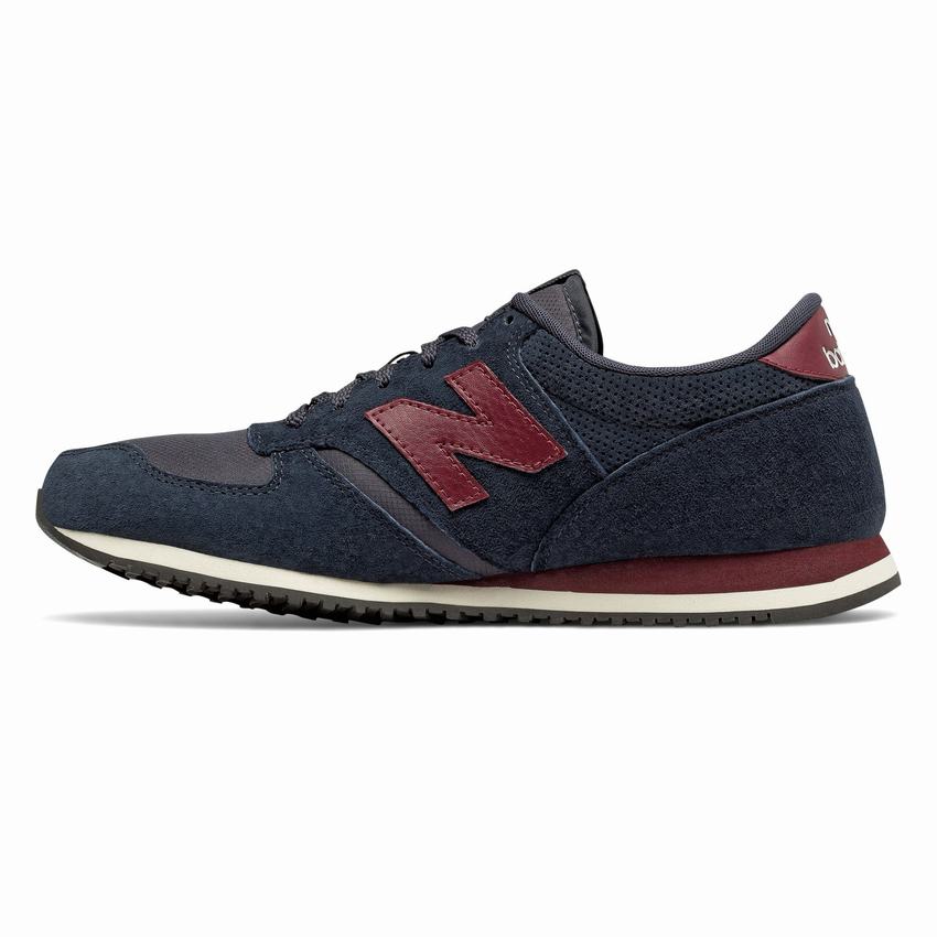 new balance 420 burgundy suede sneakers