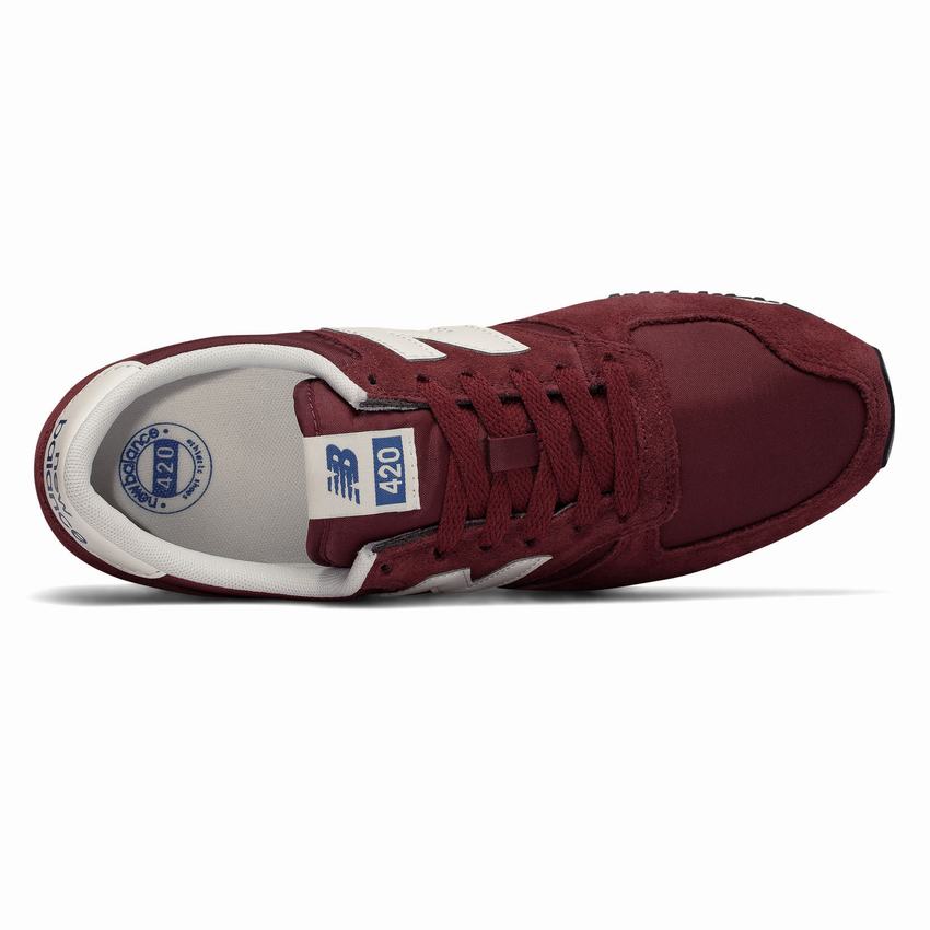 Womens Dark Red White Casual Shoes