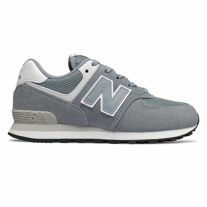 Kids Light Blue Grey Casual Shoes