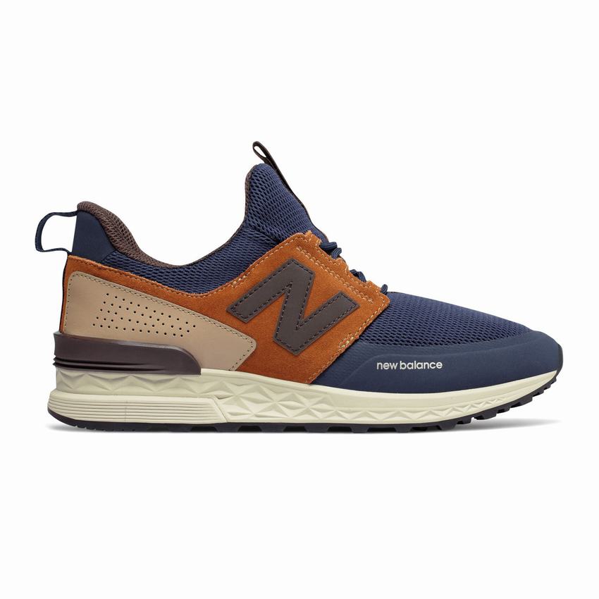 men's new balance 574 sport synthetic casual shoes
