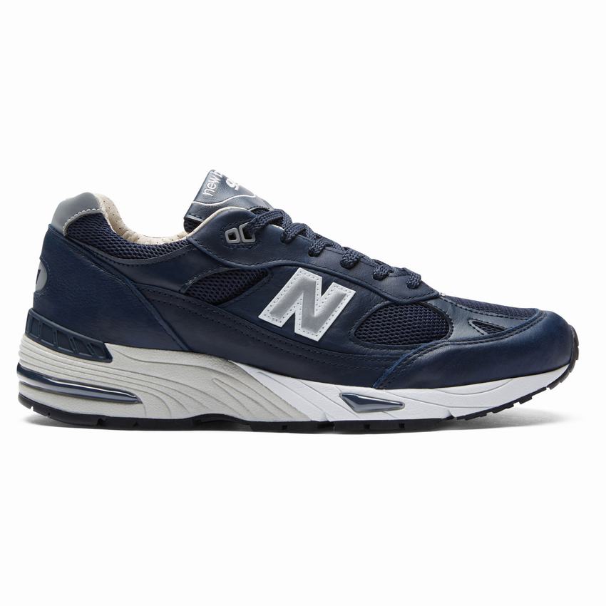 UK Mens Navy Silver Casual Shoes 
